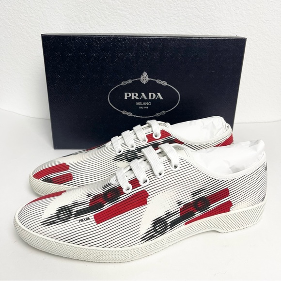Prada canvas sneakers super rare and collectible Size Men’s US 10 - Picture 11 of 11